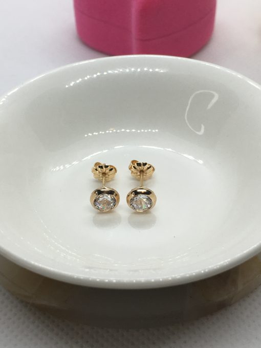 Aros punto de luz 1.3 grs Oro 18k 2