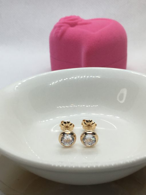 Aros punto de luz 1.3 grs Oro 18k 3