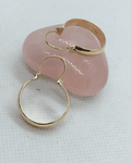 Aros argolla bote 4.0 grs Oro 18k