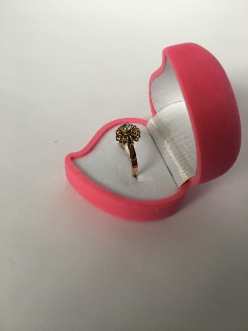 Anillo trenza circón 2.7 grs Oro 18k 2