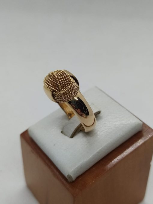 Anillo chevalier nudo 4.5 grs Oro 18k 1