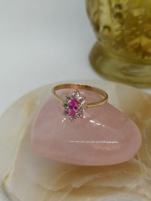 Anillo Lady rosa de Francia 3 grs Oro 18k 3