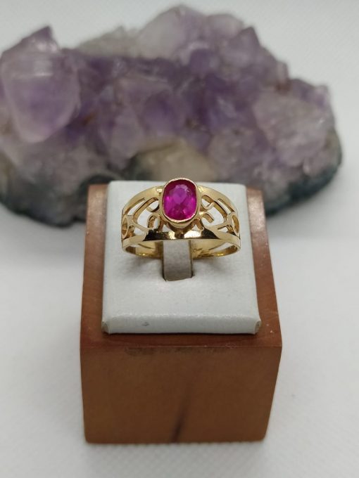 Anillo Olimpo rubí 3 grs Oro 18k 1