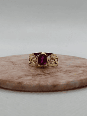 Anillo Olimpo rubí 3 grs Oro 18k