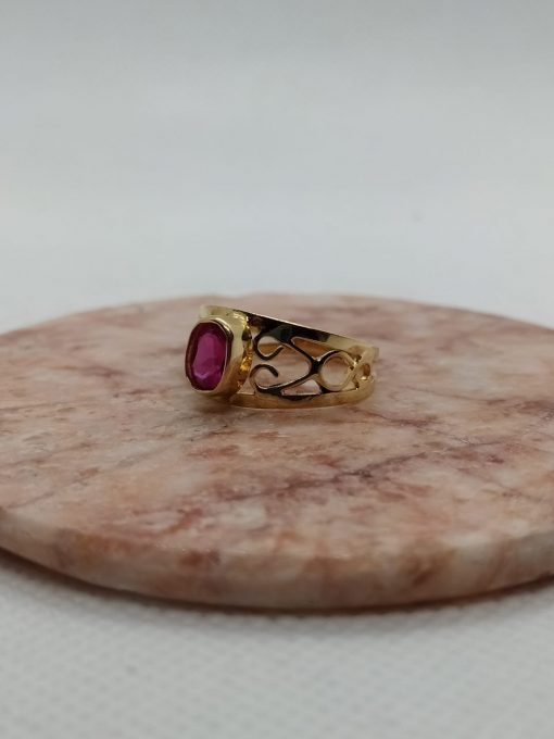 Anillo Olimpo rubí 3 grs Oro 18k 3
