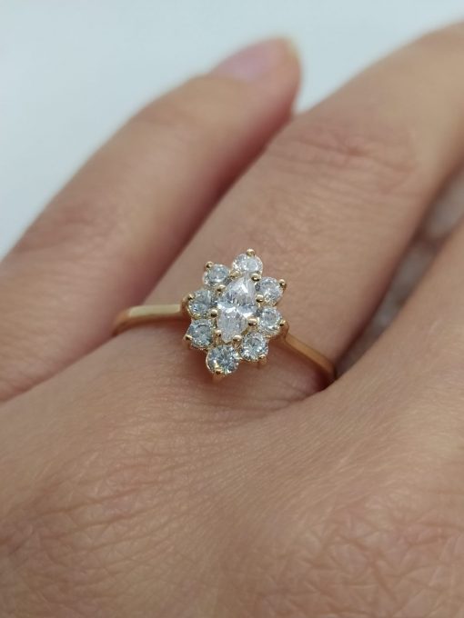 Anillo lady circón 3 grs Oro 18k 1