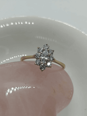 Anillo lady circón 3 grs Oro 18k