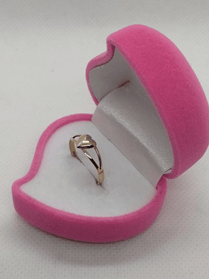 Anillo corazón 1.2 grs Oro 18k