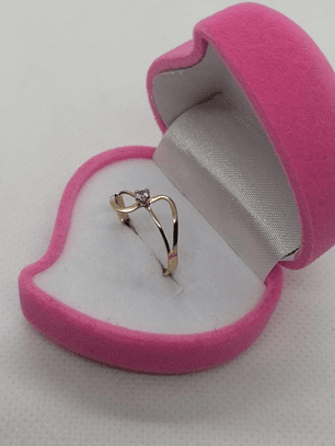 Anillos infinito circón 1.3 grs Oro 18k