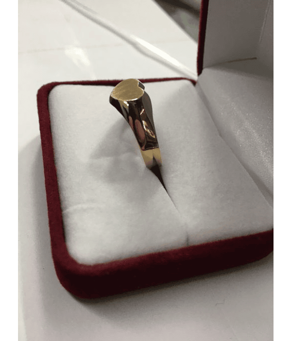 Anillo sello corazón 3 grs Oro 18k