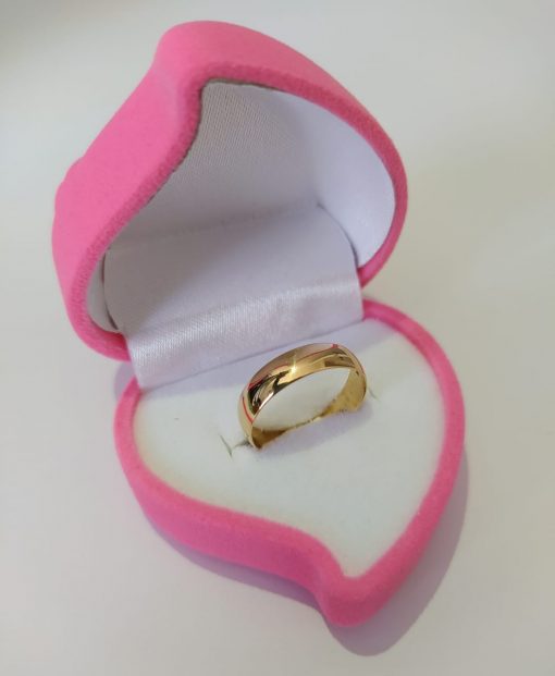 Argollas 5 mm modelo media caña 5 grs Oro 18k 2