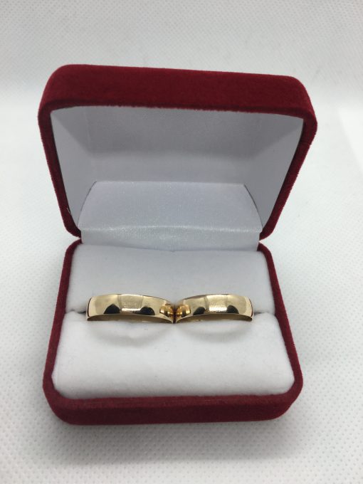 Argollas media caña 6 mm 6.8 grs Oro 18k 3