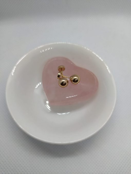 Aros bolita 6 mm Oro 14k 2