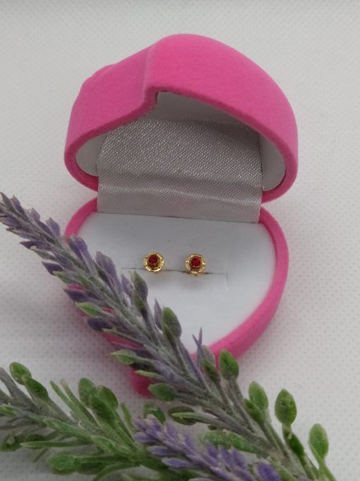 Aros abridores rubí 4 mm Oro 14k 3