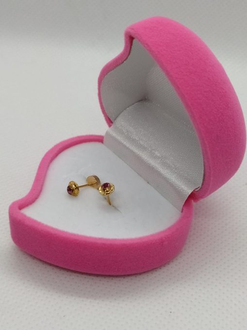 Aros abridores rubí 4 mm Oro 14k 5