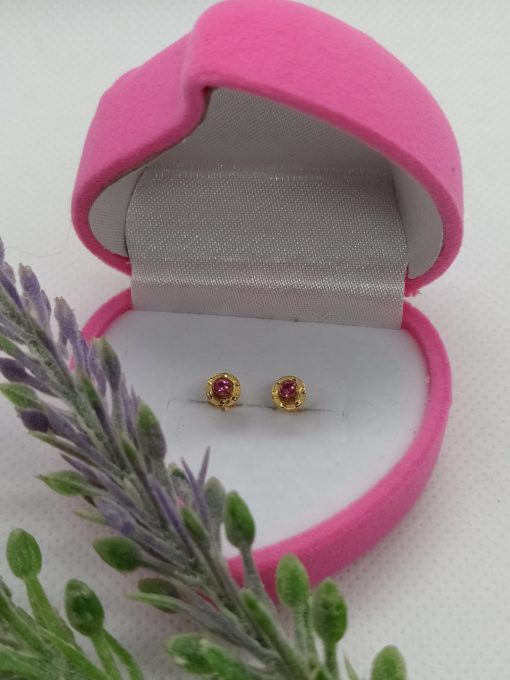 Aros abridores rosa de Francia 4 mm Oro 14k 5