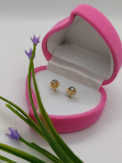 Aros abridores circón 6 mm Oro 14k 7