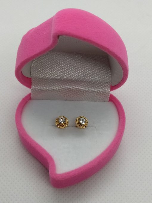 Aros abridores circón 6 mm Oro 14k 6