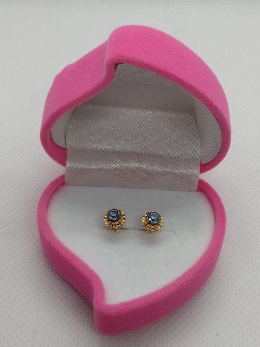 Aros abridores aguamarina 6 mm Oro 14k 5