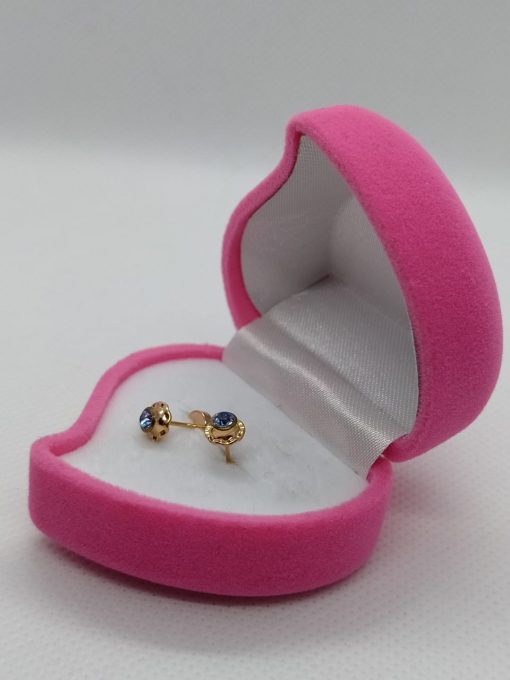 Aros abridores aguamarina 6 mm Oro 14k 6