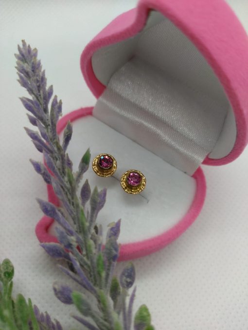 Aros abridores rosa de Francia 7 mm Oro 14k 7