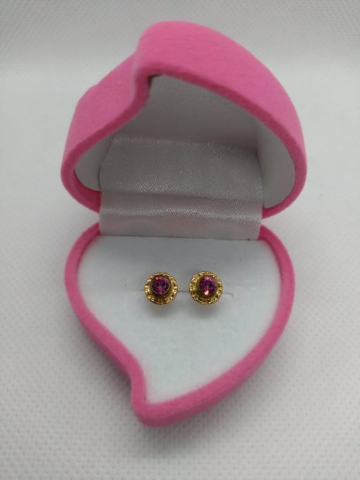 Aros abridores rosa de Francia 7 mm Oro 14k 8