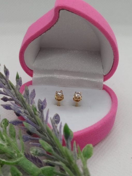 Aro Chatón circón 5 mm Oro 18k 1