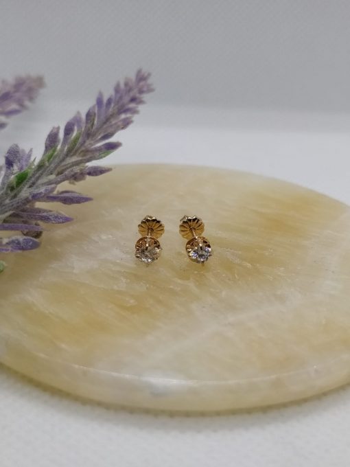 Aro Chatón circón 5 mm Oro 18k 2