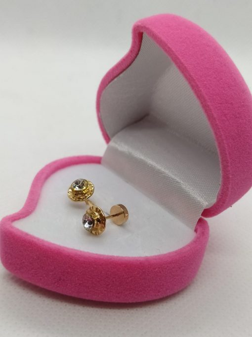 Aros abridores circón 5 mm Oro 14k 4