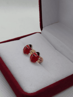 Aros Chinita grande 9.5 mm Oro 14k