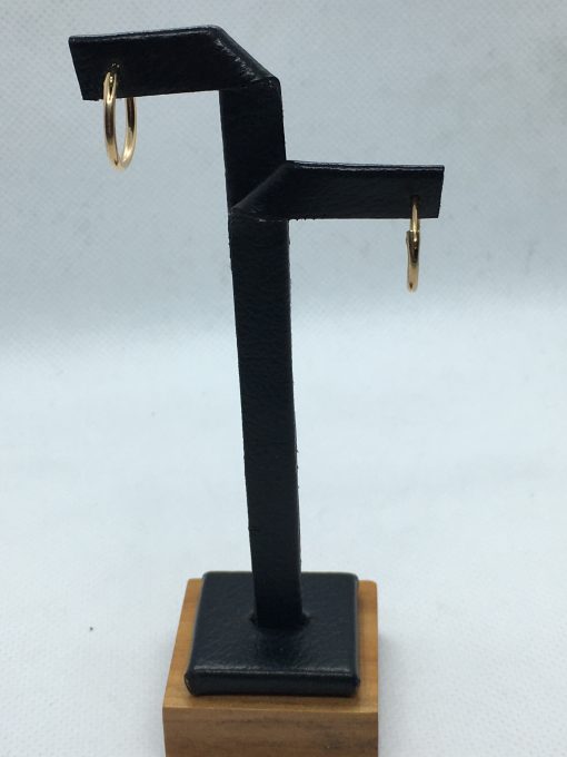 Aros tubo sin gancho 1.2 grs Oro 18k 3