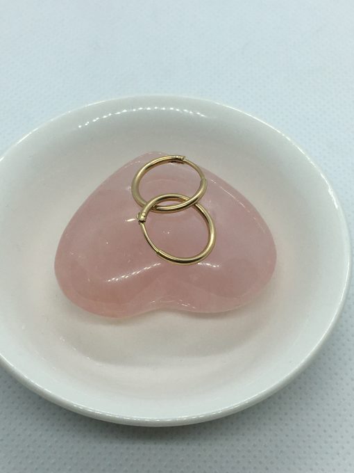 Aros tubo sin gancho 1.2 grs Oro 18k 4