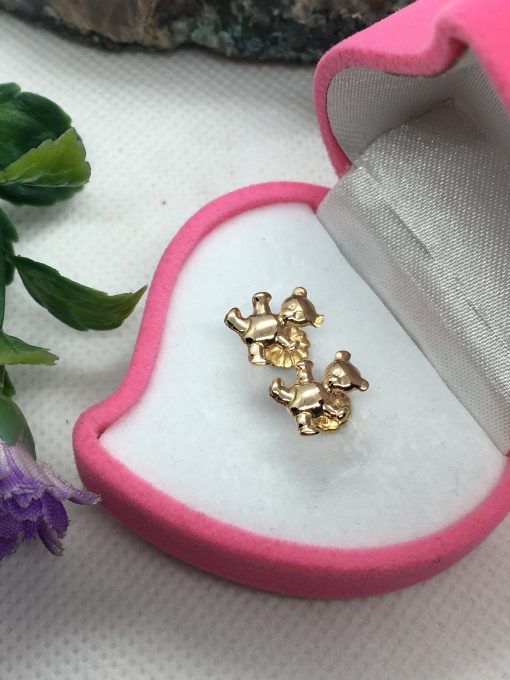 Aros ositos 0.9 grs Oro 18k 1