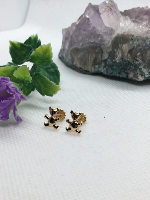 Aros ositos 0.9 grs Oro 18k 4