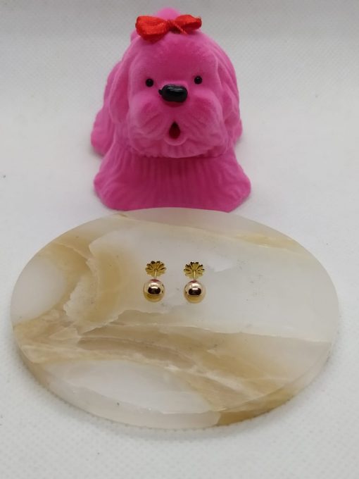 Aros bolita 5.5 mm 1.0 grs Oro 18k 1