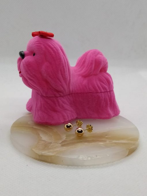 Aros bolita 5.5 mm 1.0 grs Oro 18k 4