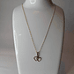 Cadena limada 50 cm con doble corazón 3.0 grs Oro 18k - Miniatura 1