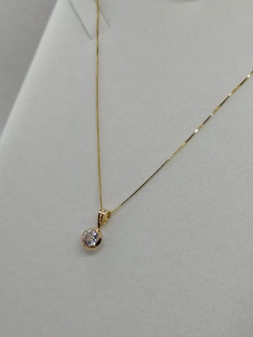 Cadena veneciana 45 cm con punto de luz 1.9 grs Oro italiano 750 1