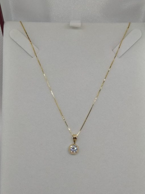 Cadena veneciana 45 cm con punto de luz 1.9 grs Oro italiano 750 2