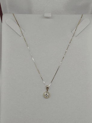 Cadena veneciana 45 cm con punto de luz 1.9 grs Oro italiano 750