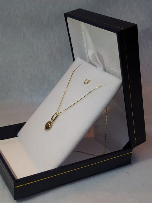 Cadena veneciana 45 cm con corazón 2.0 grs Oro italiano 750 1