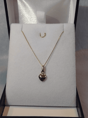 Cadena veneciana 45 cm con corazón 2.0 grs Oro italiano 750