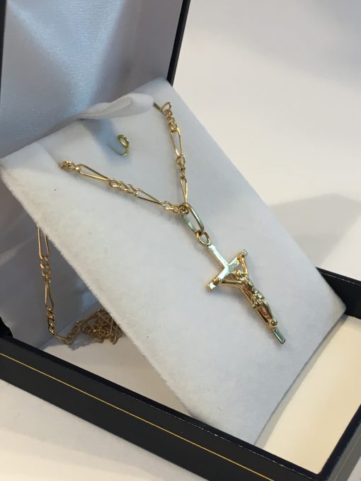 Cadena cartier 60 cm con cruz 7.0 grs Oro 18k 2