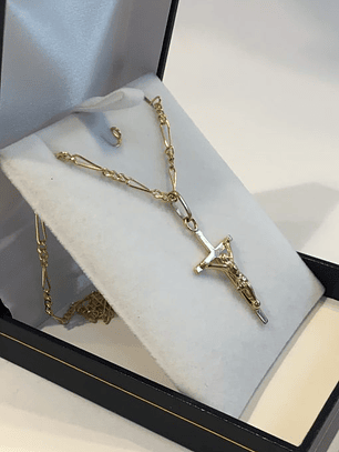 Cadena cartier 60 cm con cruz 7.0 grs Oro 18k