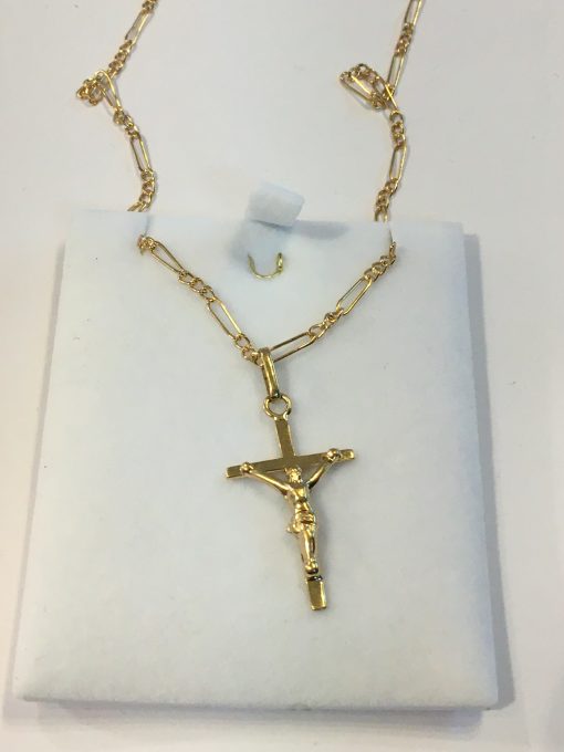 Cadena cartier 60 cm con cruz 7.0 grs Oro 18k 3