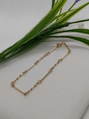 Pulsera cadena palito 18 cm 2.6 grs Oro 18k