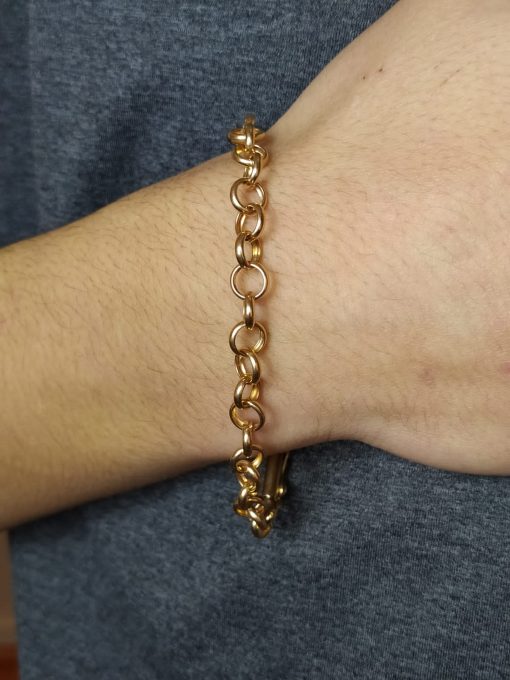 Pulsera rolo 19 cm 10 grs Oro 18k 3
