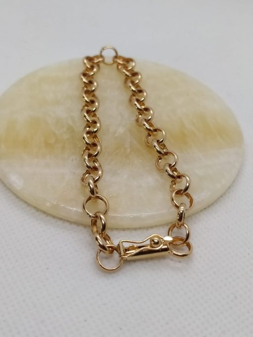 Pulsera rolo 19 cm 10 grs Oro 18k 4
