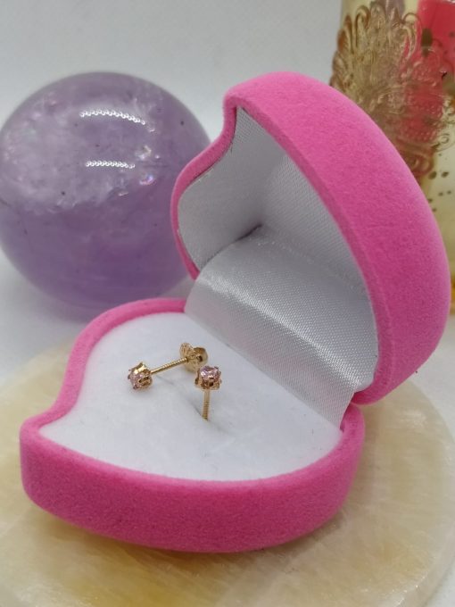 Aros Chatón italiano rosa de Francia 2 mm de Oro 18k 1