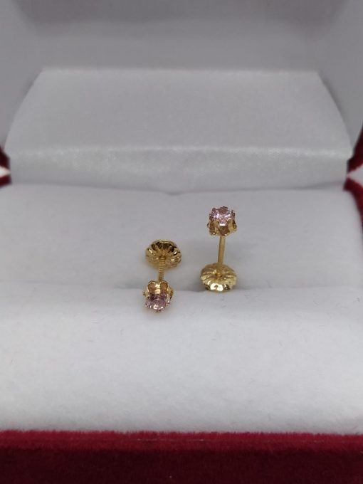 Aros Chatón italiano rosa de Francia 2 mm de Oro 18k 2